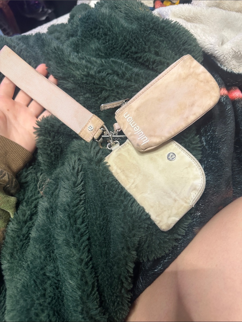 lululemon athletica Beige Mini Dual Pouch Crossbody